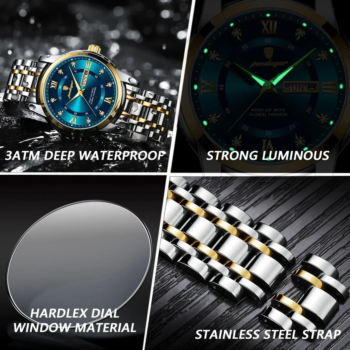 LUJURY® Montre de luxe professionnelle